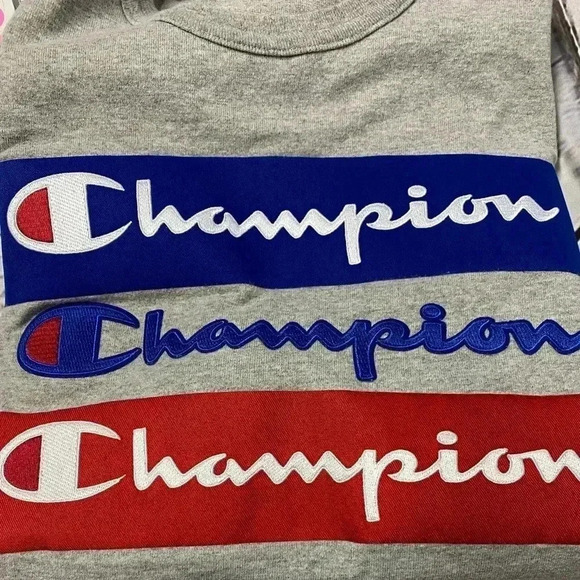 Champion‎ logo TShirt size M gray - Picture 2 of 7